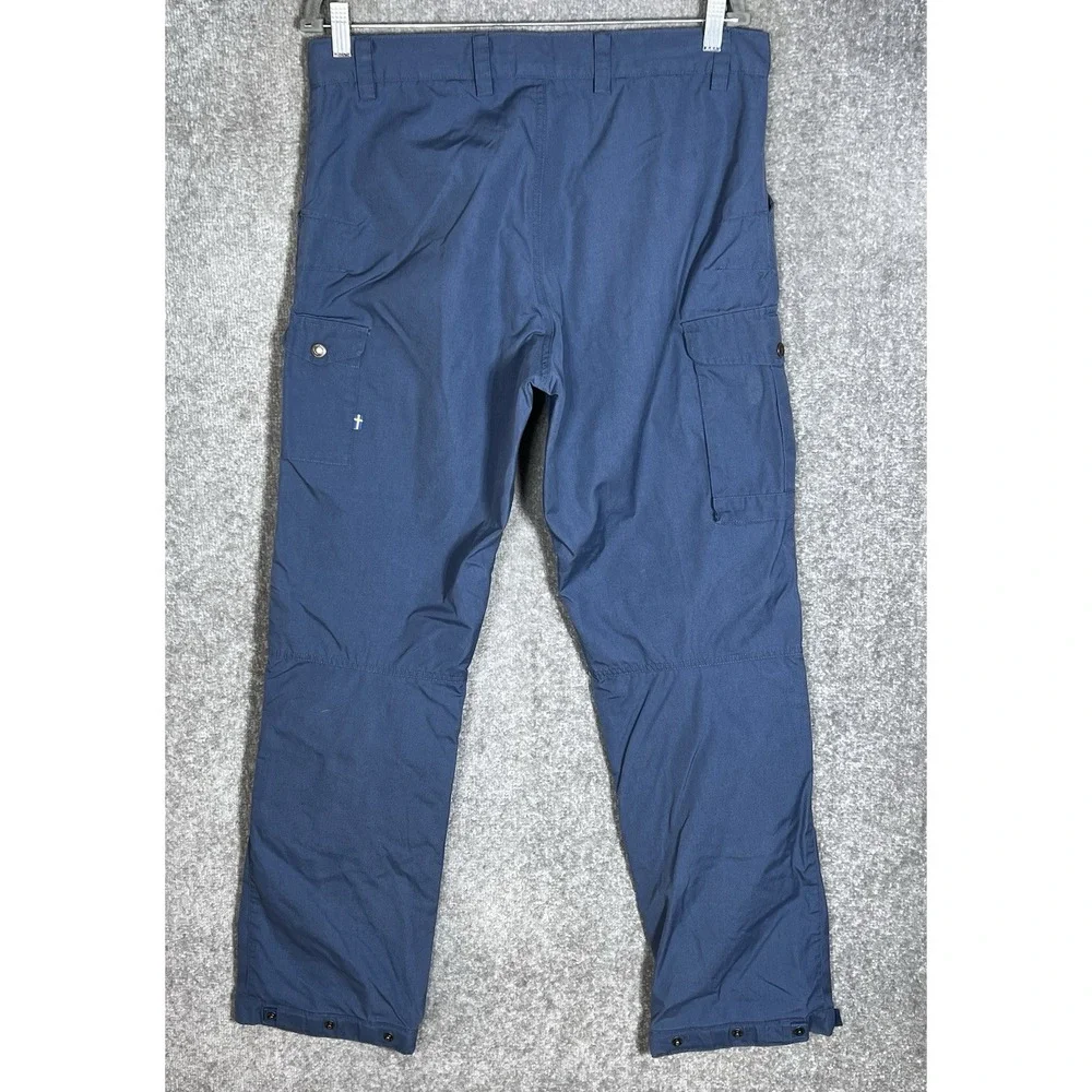 Fjallraven Greenland Pro G-1000 Cargo Trouser Pants Mens Sz 33-34 Blue Gorpcore